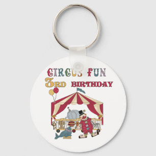 Circus 3e verjaardag Tshirts en geschenken Sleutelhanger