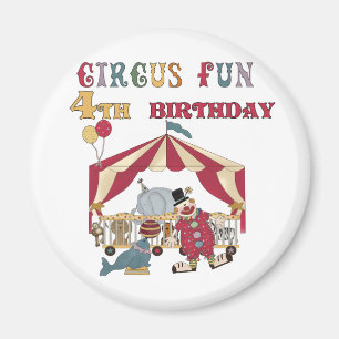 Circus 4e verjaardag Tshirts en geschenken Magneet