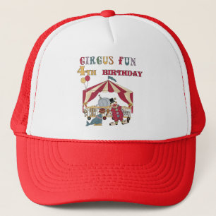 Circus 4e verjaardag Tshirts en geschenken Trucker Pet