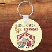 Circus 5th Birthday-overhemden en cadeautjes Sleutelhanger (Voorkant)