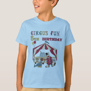Circus 5th Birthday-overhemden en cadeautjes T-shirt