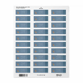 Circus Aap Blauw Retouradres Label (Full Sheet)