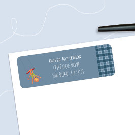 Circus Aap Blauw Retouradres Label