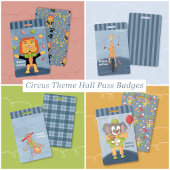 Circus Aap Blauwe Studentenpas Badge