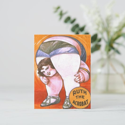  Circus Acrobat Briefkaart (Staand voorkant)