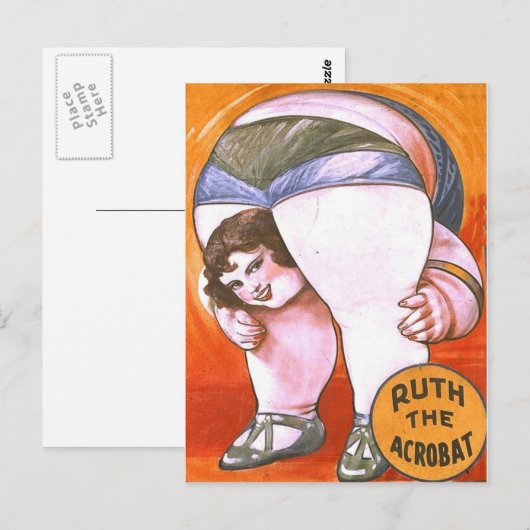  Circus Acrobat Briefkaart (Voorkant / Achterkant)