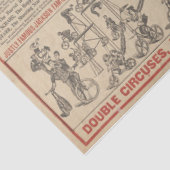 Circus Acrobat  krant Typografie Tissuepapier (Detail)
