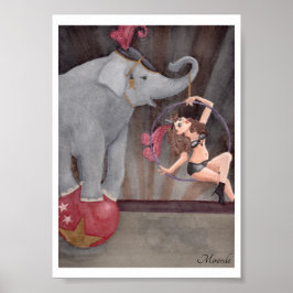 Circus Act Art Print Geschikt voor Framing Miranda