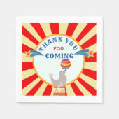 Circus Act Dank je feestservetten Servet (Voorkant)