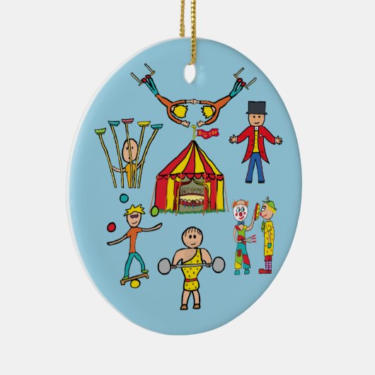 Circus Acts Keramisch Ornament (Rechts)