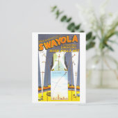 Circus Advertentie: Hoge Pole Act Briefkaart (Staand voorkant)