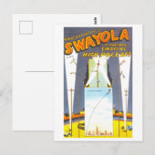 Circus Advertentie: Hoge Pole Act Briefkaart (Voorkant / Achterkant)