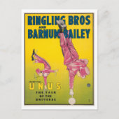  Circus Advertentie voor Incredible Unus Briefkaart (Voorkant)