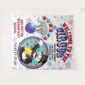 Circus Advertisement Backdrop Wandkleed (Voorkant (horizontaal))