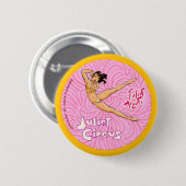 Circus Aerialist Ronde Button 5,7 Cm (Voorkant /achterkant)