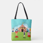  Circus All-Over Print Canvas tas (Achterkant)