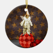  Circus Angel Clown Keramisch Ornament (Voorkant)