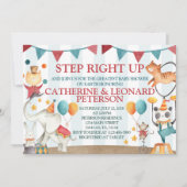 Circus Animal Baby shower Uitnodiging (Voorkant)