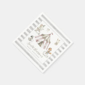 Circus Animals Baby shower Paper Napkin Servet (Hoek)