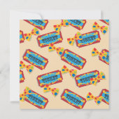 Circus Animals Birthday Party Invitation Kaart (Achterkant)