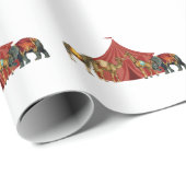 Circus Animals en tent Cadeaupapier (Rol Hoek)