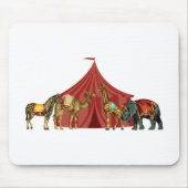 Circus Animals en tent Muismat (Voorkant)