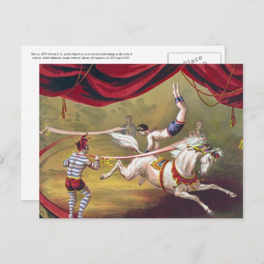  Circus Art Briefkaart (Voorkant / Achterkant)