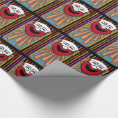Circus Arts - Happy Clown en Stripes v2 Cadeaupapier (Hoek)