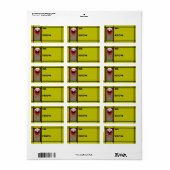 Circus Arts - Happy Clown (to-from Labels) Etiket (Full Sheet)