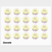 Circus Baby Baby shower Ronde Sticker (Vel)