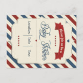 Circus Baby shower Aankondigingskaart (Achterkant)