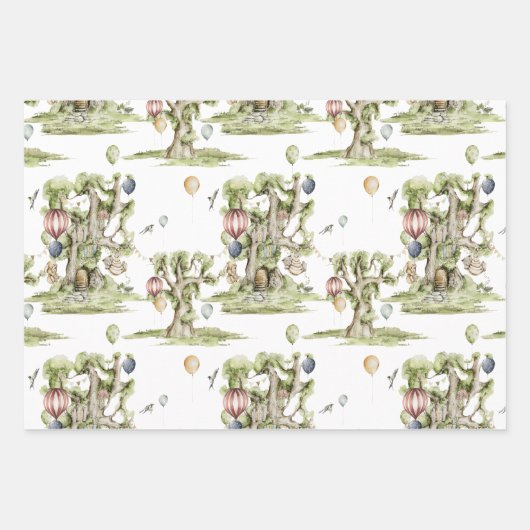 Circus | Baby shower bossen Inpakpapier Vel (Voorkant)