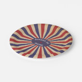  Circus Baby shower Decor Retro Carnaval Papieren Bordje (Gekanteld)