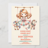 Circus Baby shower Kaart (Voorkant)