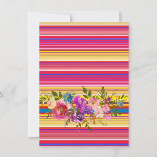 Circus baby shower nodigMexicaans Kaart (Achterkant)