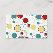 Circus Baby shower Registry Informatiekaartje (Achterkant)