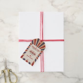  Circus Baby shower Rood carnavalthema Cadeaulabel (Met Touw)