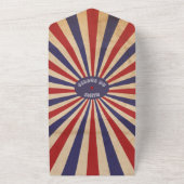 Circus Baby shower Ticket Diaper Raffle All In One Uitnodiging (Buitenkant)