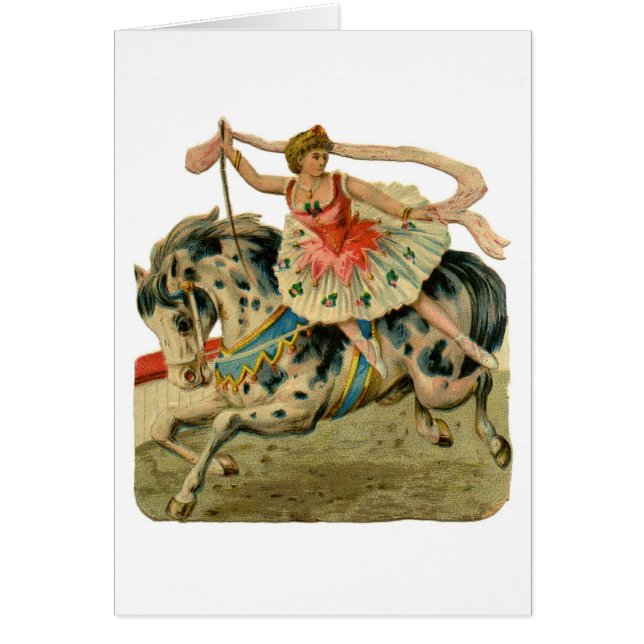  Circus Ballerina op Horseback, (Voorkant)