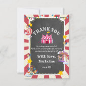 Circus-ballon komt de hele dag langs Bedankkaart (Voorkant)