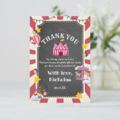  Circus-ballon komt de hele dag langs Bedankkaart (Staand voorkant)