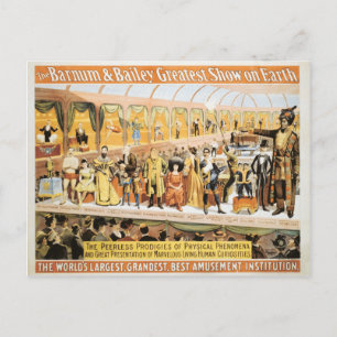 Circus Barnum en Bailey Greatest Show op aarde Briefkaart
