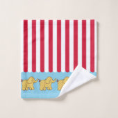 Circus Bathroom Towel Set Bad Handdoek (Wasdoekje)