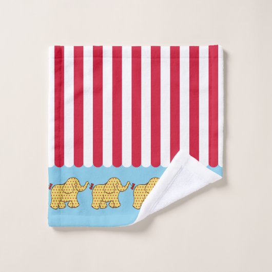 Circus Bathroom Towel Set Bad Handdoek (Wasdoekje)
