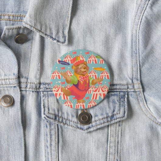 Circus Bear Button (In situ)