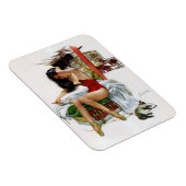 Circus Beauty Art Kerstmeisje Magneet (Rechterzijde)