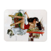 Circus Beauty Art Kerstmeisje Magneet (Horizontaal)
