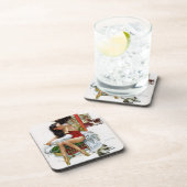 Circus Beauty Art Kerstmeisje Onderzetter (Rechterzijde)