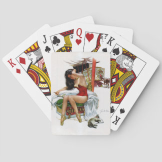 Circus Beauty Art Kerstmeisje Speelkaarten
