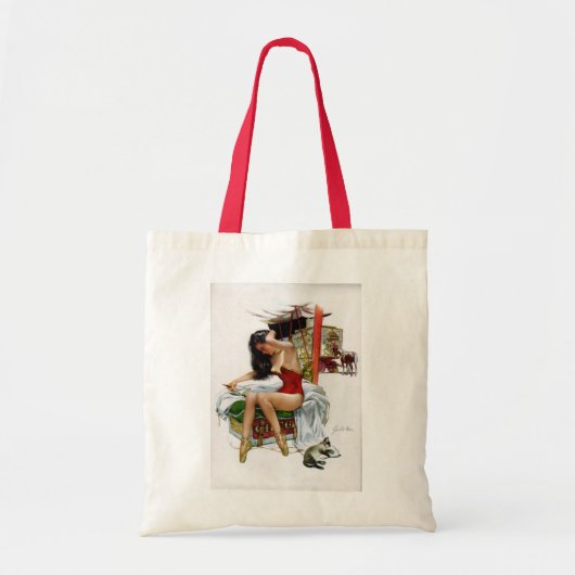 Circus Beauty  Art Kerstmeisje Tote Bag (Voorkant)